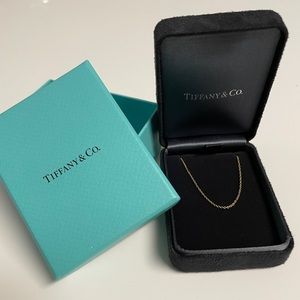 18k gold Tiffany & Co. chain 18” long